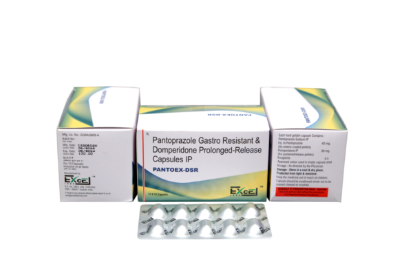 Pantoprazole IP 40 mg + Domperidone IP 30 mg Capsule